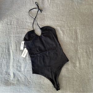 Babaton Contour Criss Cross Bodysuit - XS Black